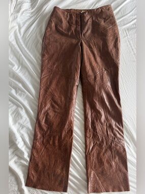 Wilson's Leather Pants Brown -- Real Leather
